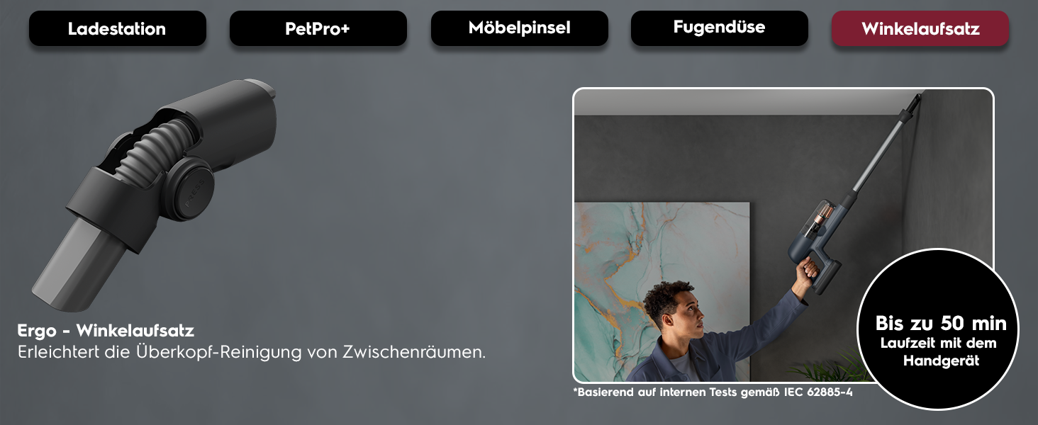 Акумуляторний пилосос AEG ÖKO AP71UB14AM: потужний, легкий, ергономічний, 2в1, сірий