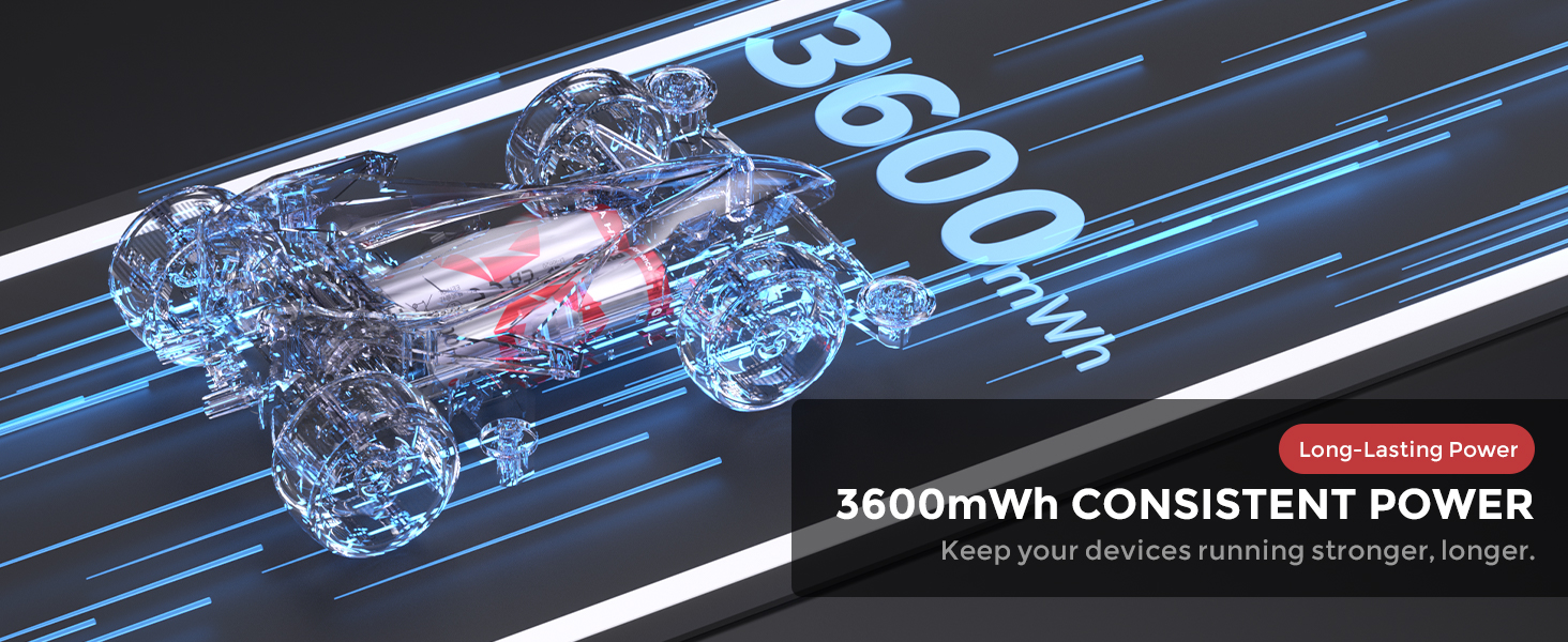 Акумулятори PHOTOOLEX AA Li-ion 1.5V 3600mWh, комплект 8 шт. з кейсом для зберігання, висока ємність