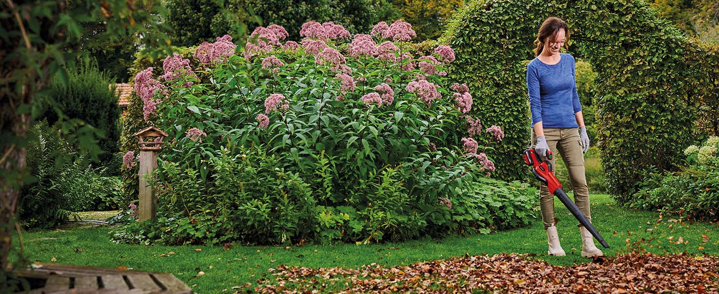 Einhell GE-UB 18/250 Li E-Solo Акумуляторний повітродув Power X-Change (18 В, 250 км/год, 3-частинна труба, регулювання швидкості, без акумулятора)