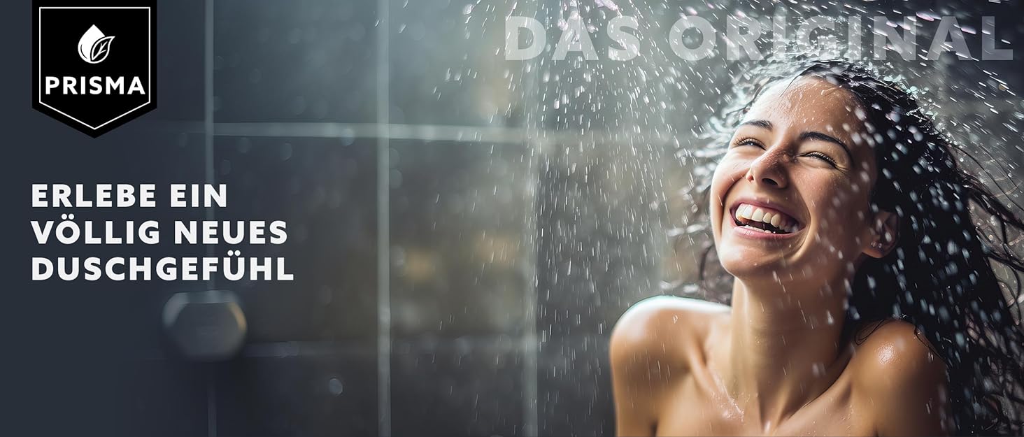 Насадка для душу PRISMA: 3 функції, фільтр, економія води, високий тиск, масаж, ручна лійка, 1 шт.