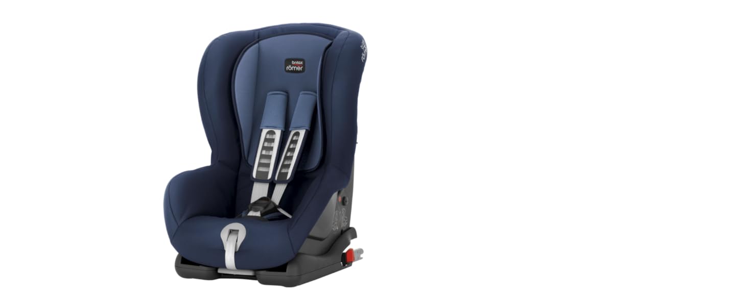 Дитяче автокрісло BRITAX ROMER 9-18 кг DUO plus, гнучке встановлення та посилений захист для дітей (група 1), від 9 місяців до 4 років, Moonlight Blue