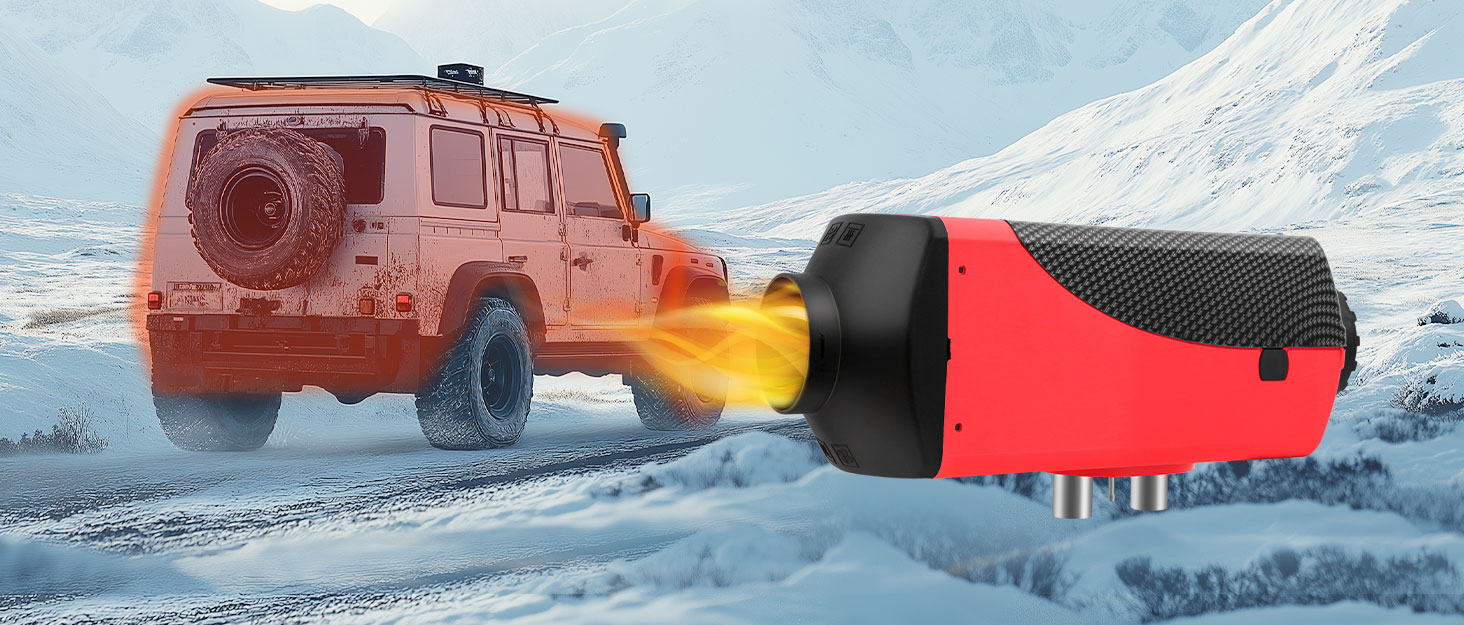 Дизельний обігрівач Diesel Air Heater 8 кВт з дистанційним керуванням та LCD дисплеєм 12/24/110-240 В, Bluetooth, для автодому, автомобіля, причепа