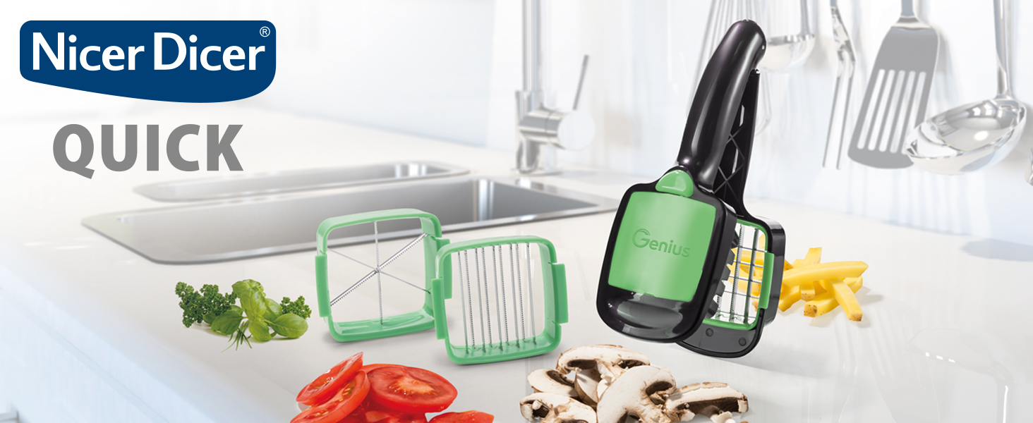 Овочерізка Genius Nicer Dicer Quick, набір з 5 предметів