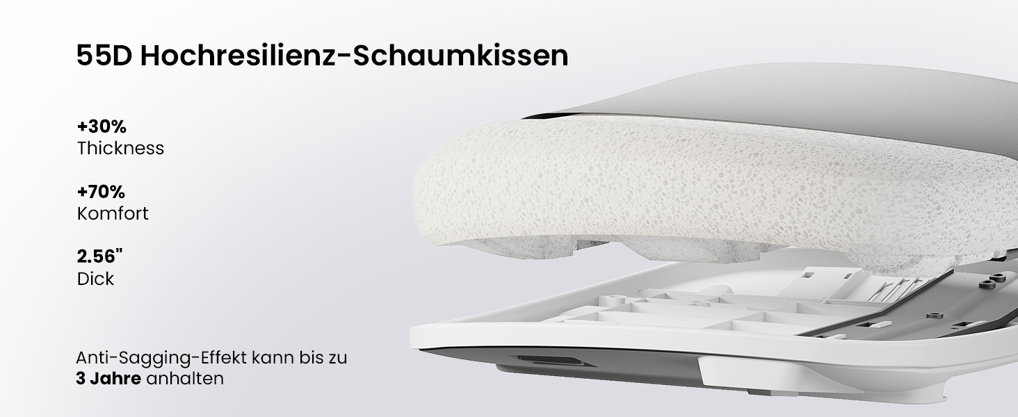 Офісний стілець ProtoArc Flexer ергономічний з регулюванням глибини сидіння, чорний. Сітчаста спинка, контурне сидіння для дому та офісу. Легкий монтаж.