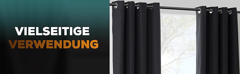 Штанга для штор без свердління 370-420 см, чорна, Ø 32 мм - натяжна штанга для штор, душової кабіни, дверей та шафи