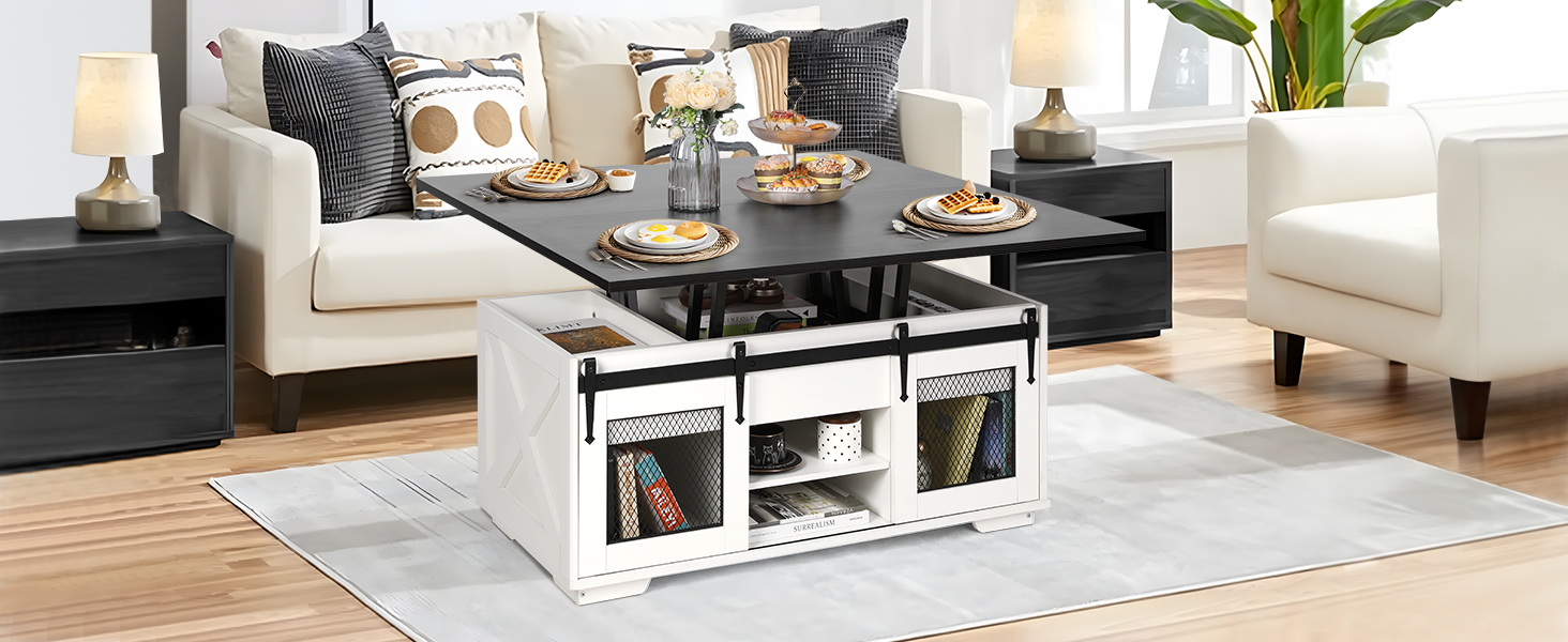 Кухонна шафа VOWNER з робочою поверхнею, буфет на кухню з 4 шафами, вітрина, буфет з регульованими полицями, 80 x 40 x 180 см, для кухні, вітальні, офісу, їдальні (білий) (чорний)