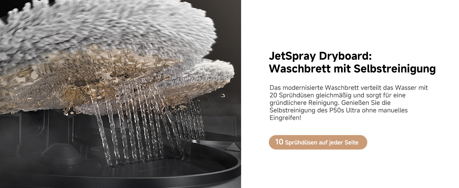 Робот-пилосос Mova P50s Ultra з мокрою прибиранням, 19000 Па, гаряча вода, самоочищення, LDS-навігація, RGB AI, LED-датчики, автоматичне порожнення та заправка