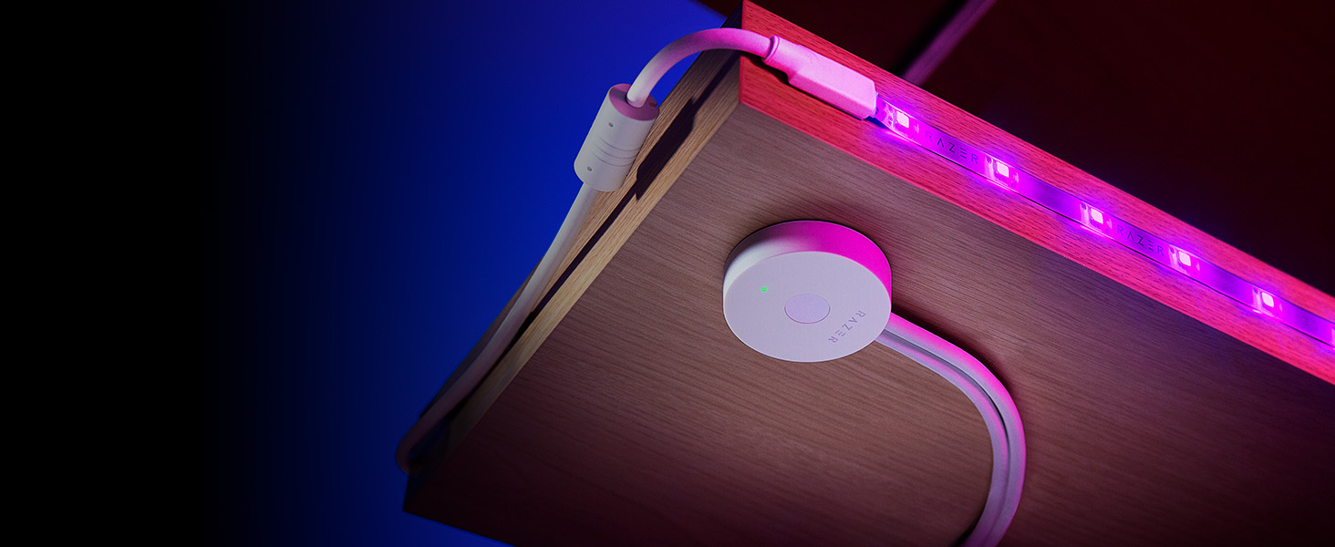 Razer Aether: Світлодіодна стрічка для монітора з RGB підсвічуванням - Чорний