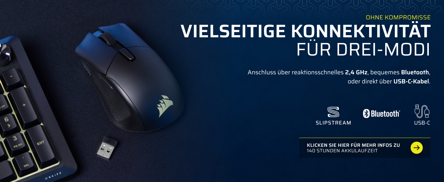 Бездротова ігрова миша Corsair Harpoon RGB Wireless Gaming Mouse, чорна