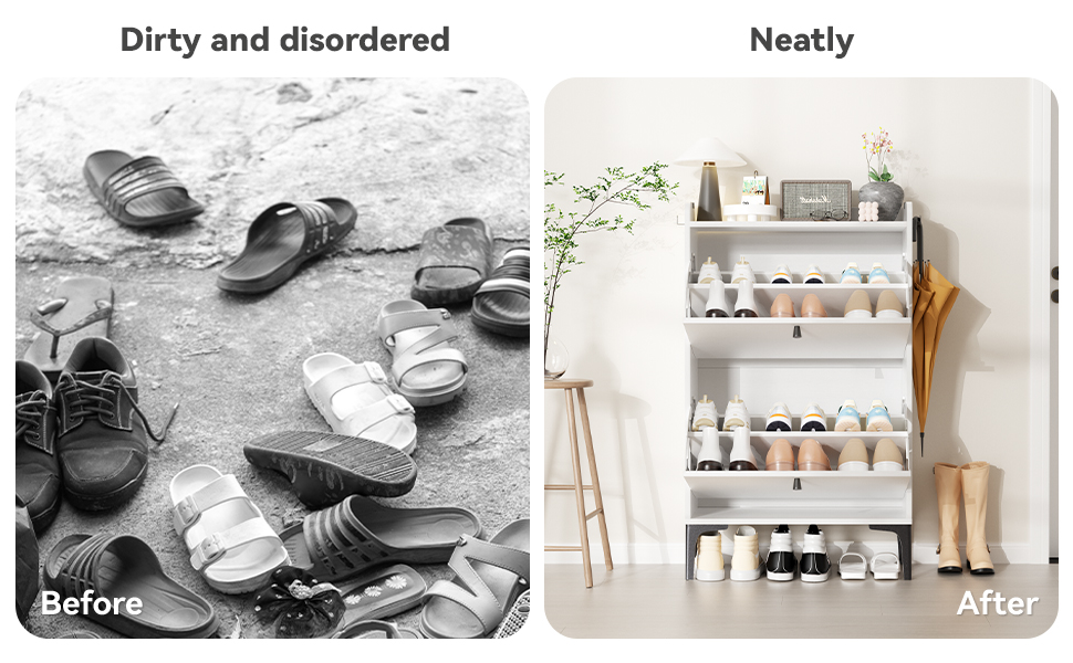 Взуттєва шафа Dripex, вузька, з 2 відкидними ящиками, 80x24x100 см, білий колір