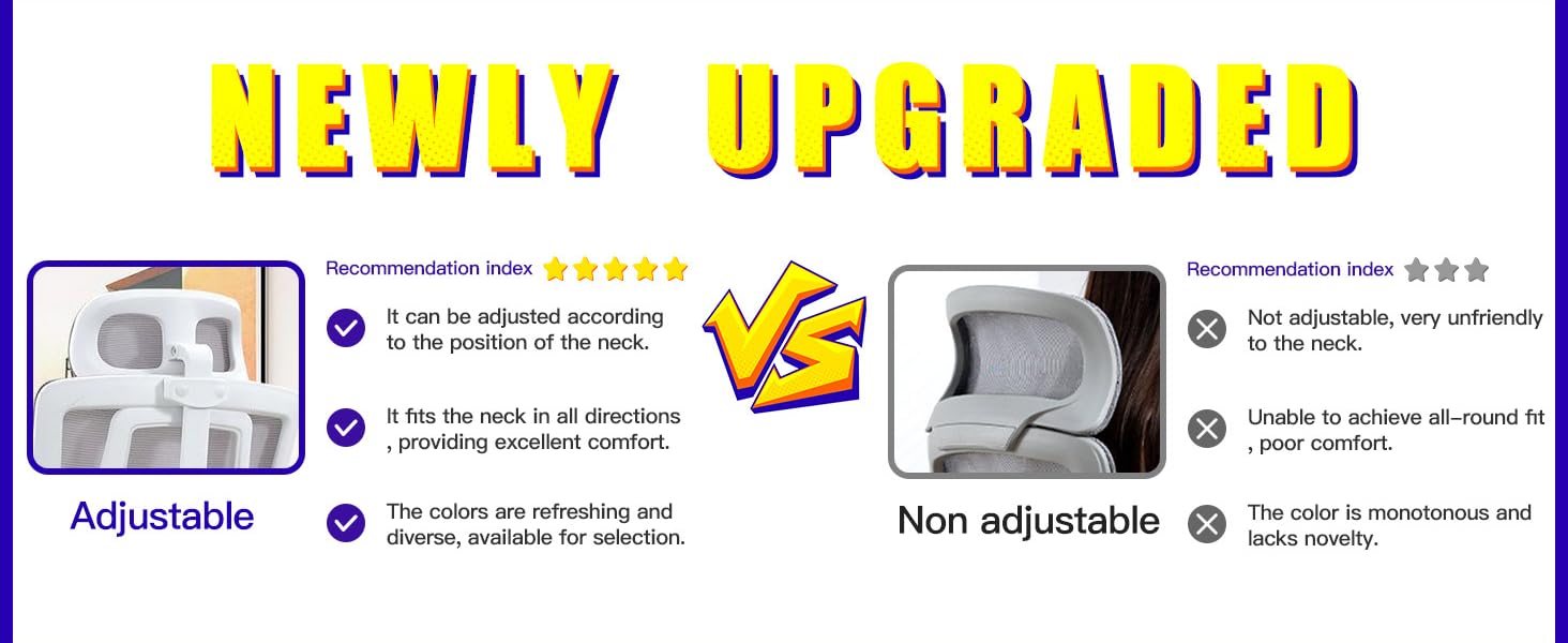 Ергономічне крісло для офісу з високою спинкою та регульованою поперековою підтримкою, дихаючий сітчастий ігровий стілець з широким сидінням, підніжка, стабільне комп'ютерне крісло (Білий)