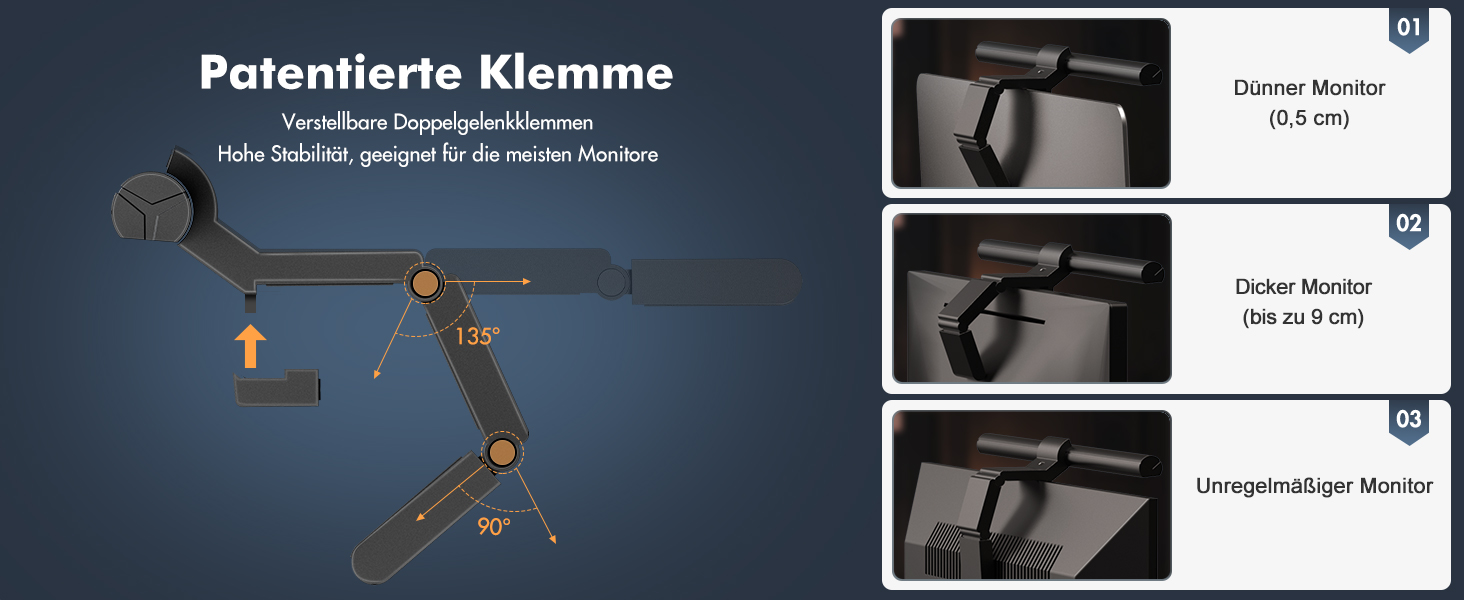 Світлодіодна лампа Quntis для монітора з пультом, 42.5 см, захист від синього світла, USB, для офісу та дому