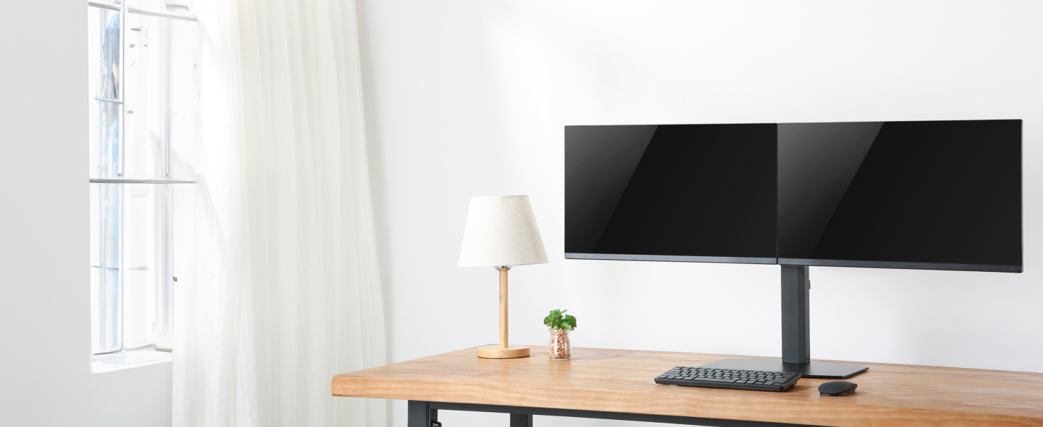 Підставка для монітора RICOO 2 монітори, Dual Monitor-Arm, TS3811, TS4111, для моніторів 17-27 дюймів