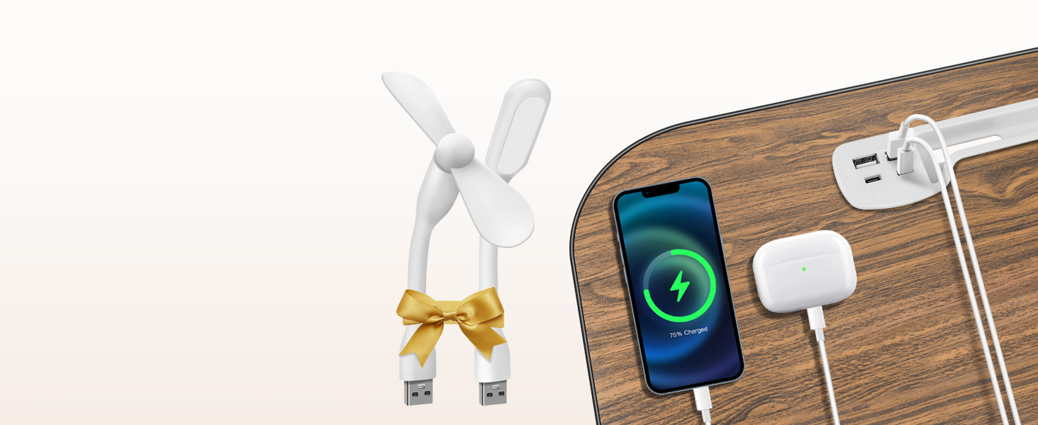 Зручний столик для ноутбука на ліжко/диван, з USB, ящиком та підставкою для планшету (60 x 40 см, коричневий)