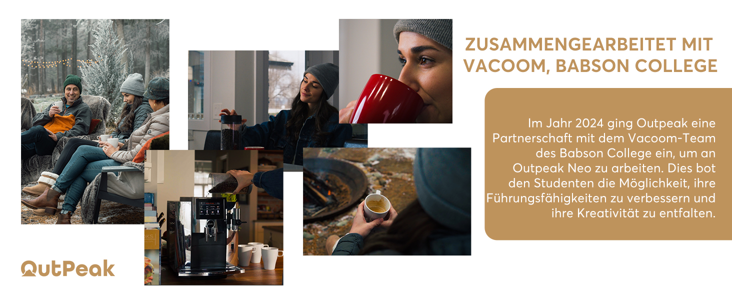 OUTPEAK Neo 2025 Kilo Auto-Vakuum-Kaffeedose: Контейнер для кави з авто-вакуумним насосом, 1,5 л, для 500 г кавових зерен, з кнопкою, з нержавіючої сталі, для бариста, подарунок (великий, матовий чорний)