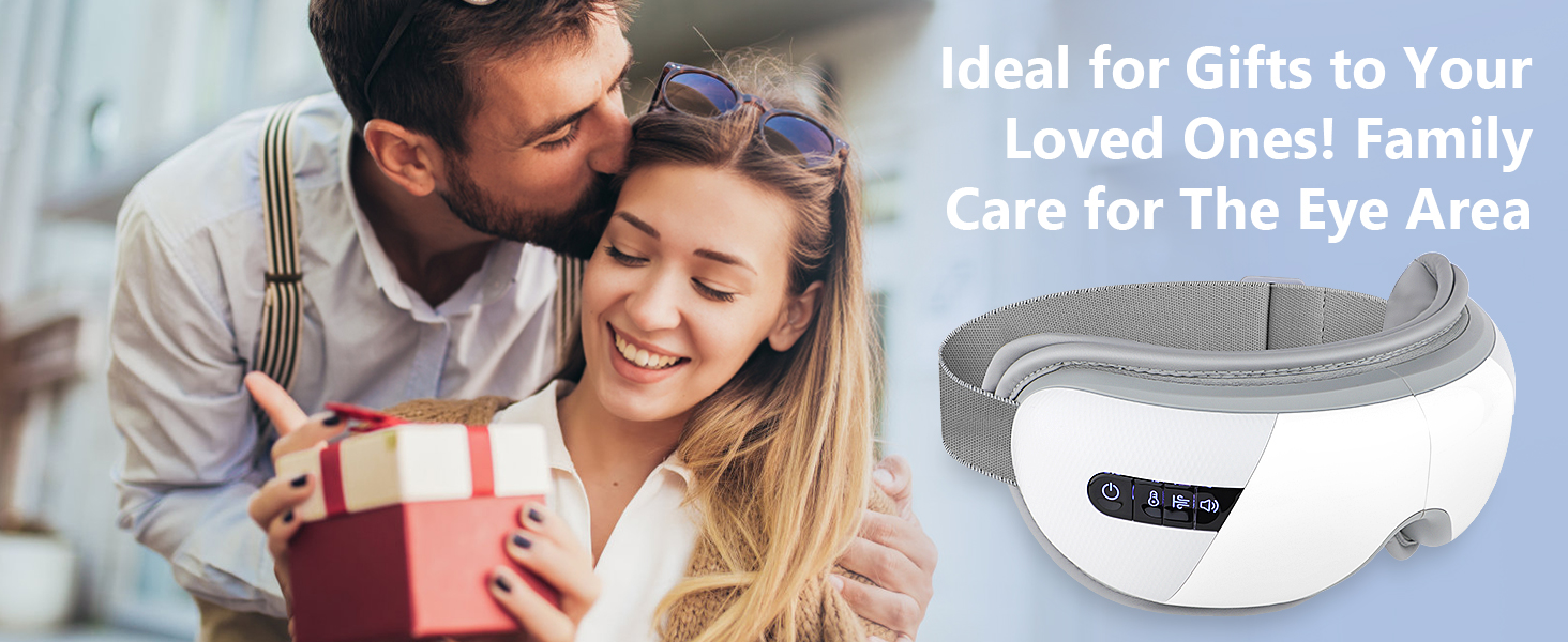 Маска для очей Luckits з підігрівом та Bluetooth, для зняття набряків та сухості, з вібрацією та музикою