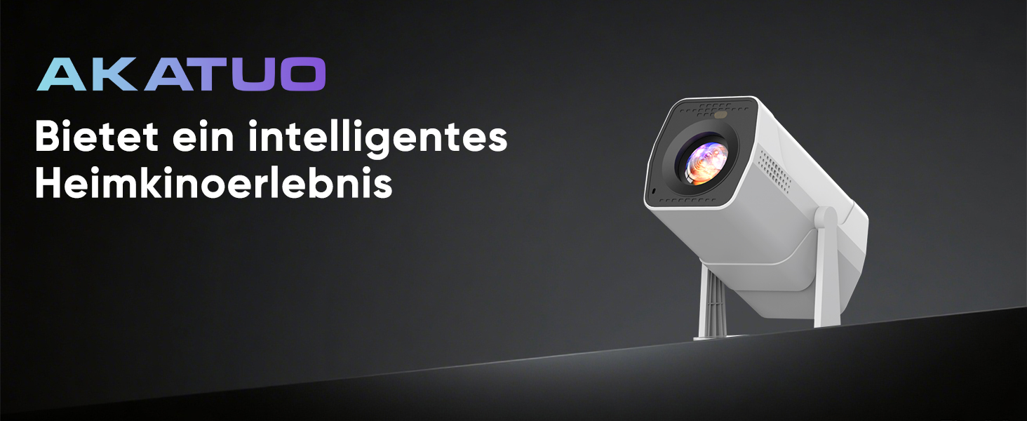 Портативний проєктор Mini Beamer з Android TV, автотрапецеїдна корекція, підтримка 4K 1080P, Bluetooth WiFi6, 160ANSI. Підходить для телефону, TV Stick, ноутбука, кінотеатру вдома та на вулиці.