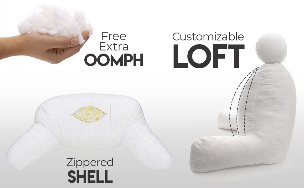 Подушка для чоловіків - сіра, велика, для читання та відпочинку в ліжку з підлокітниками. Висока спинка, преміум піна з пам'яті, знімна подушка для шиї на еластичному шнурі. Середня оригінальна версія | Темно-зелений |