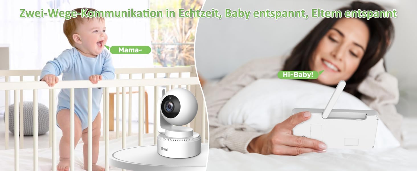 Відеоняня Blemil з камерою та аудіо, 5