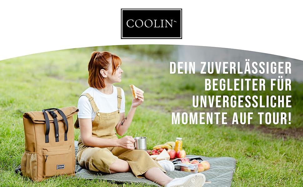 Терморюкзак Coolin' Kühlrucksack 30L: 30 літрів, білий, з відділенням для охолодження. Ідеальний для пікніків, пляжу та походів.