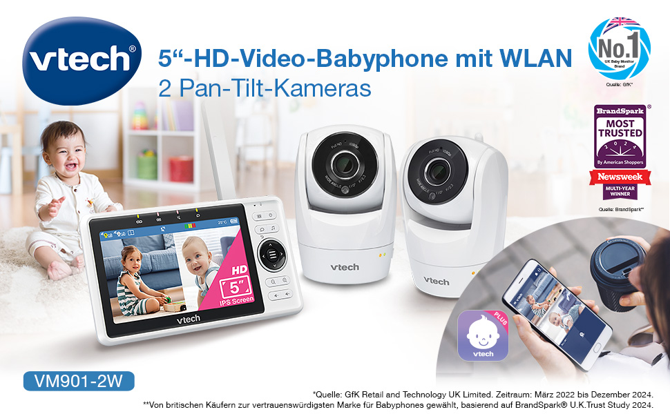 Відеоняня VTech VM924 з камерою, 5