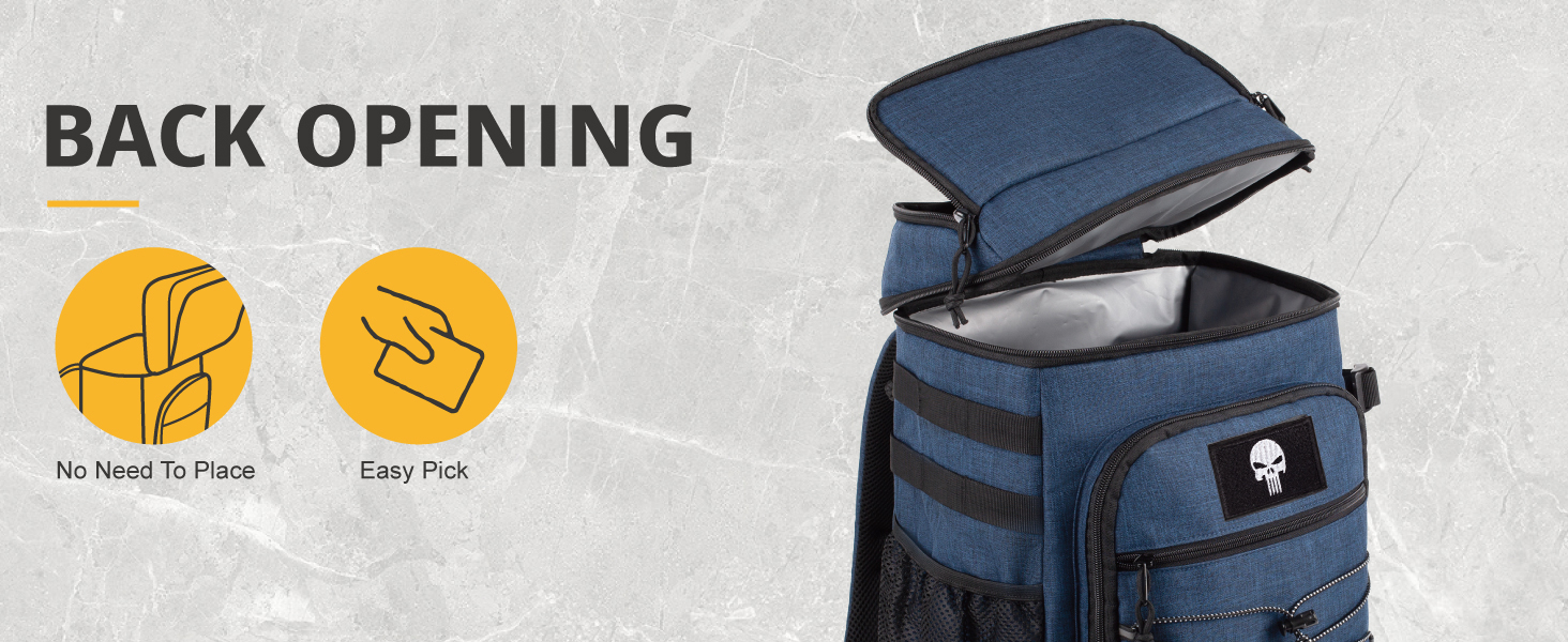 Тактичний холодильний рюкзак 25L: ізольований, водонепроникний, міцний. Ідеально для роботи, відпочинку, кемпінгу та походів (блакитний)