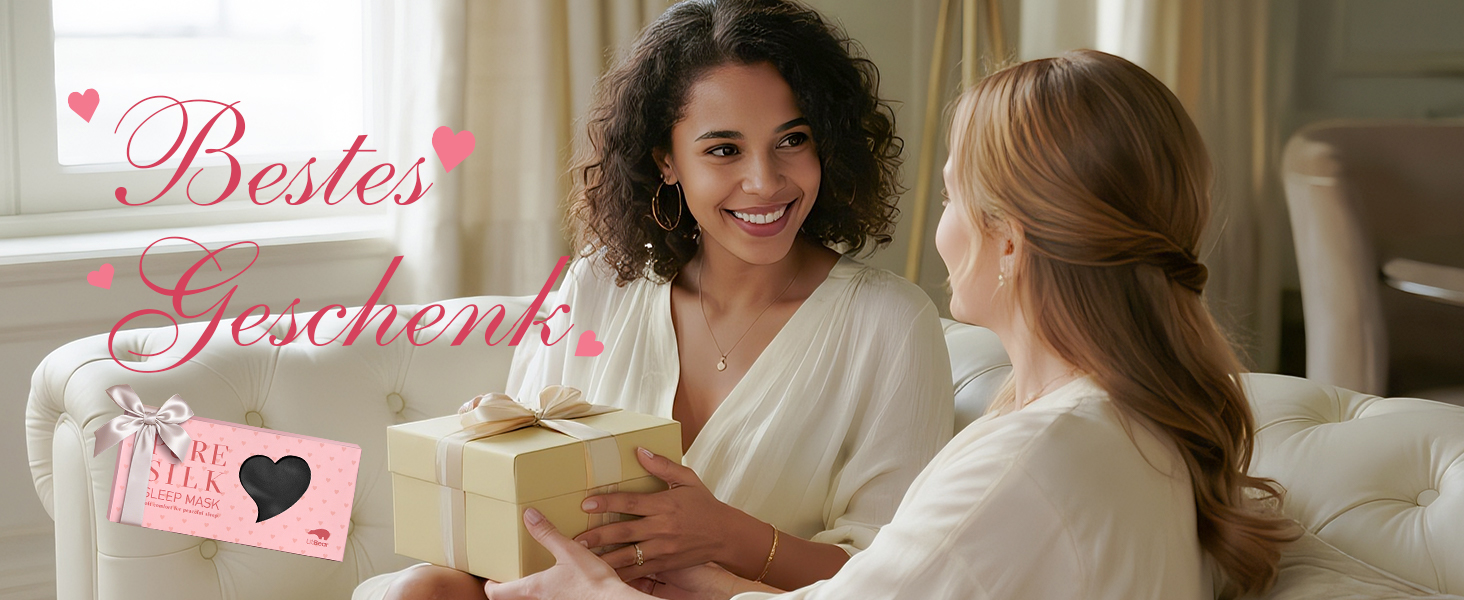 Маска для сну LitBear з шовку для тих, хто спить на боці, 100% шовк 22 momme 6A тутового шовку, блокує світло, для жінок та чоловіків, з чохлом для зберігання та гумкою для волосся (Чорна)