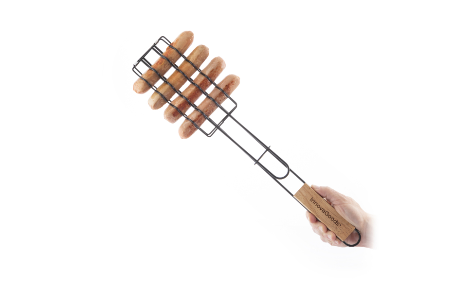 Набір для гриля InnovaGoods 12 предметів: шампури, щипці, лопатка, з нержавіючої сталі, з термостійкими ручками, у валізі, для гриля та барбекю