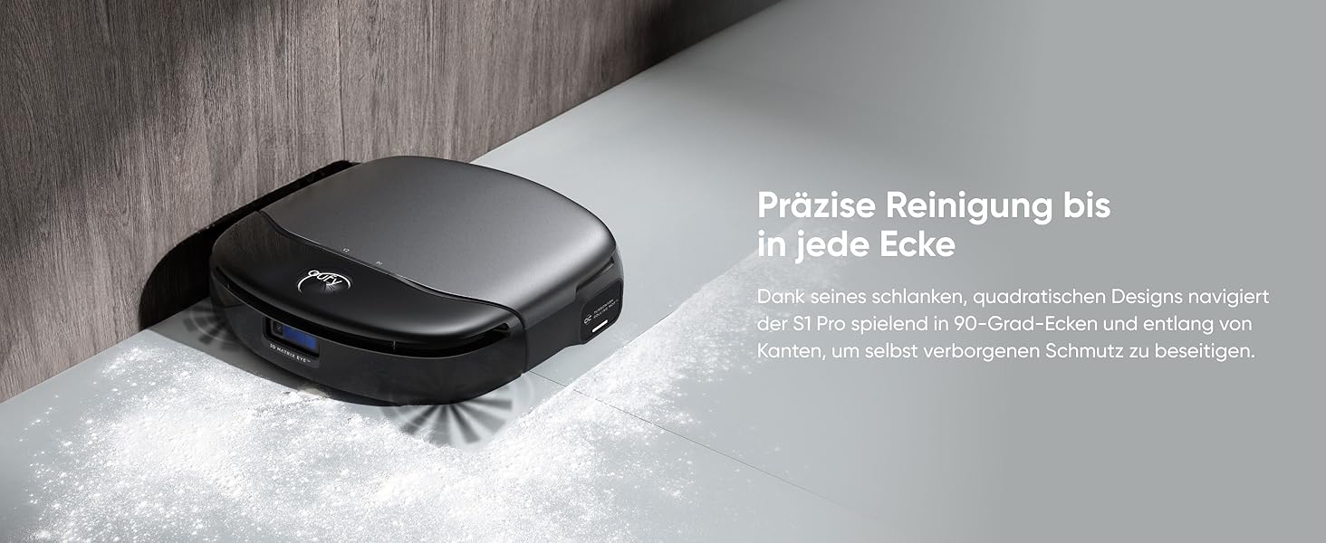 Робот-пилосос eufy L60 з базою самостійного очищення, потужність 5000Pa, захист від намотування волосся, 60 днів без випорожнення, iPath лазерна навігація (відновлений) (S1 Pro)