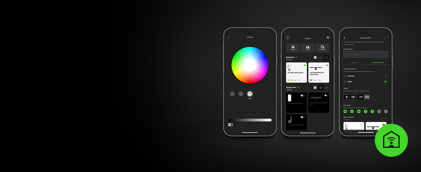 Razer Aether: Світлодіодна стрічка для монітора з RGB підсвічуванням - Чорний