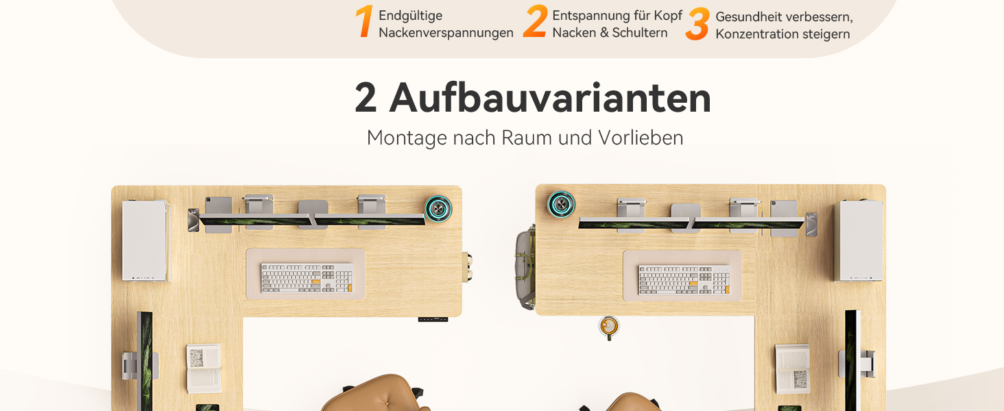 Електричний кутовий стіл WALKINGDESK 190 x 150 см з регулюванням висоти, для офісу, дому, геймінгу, з кабелеуправлінням, колір дуб