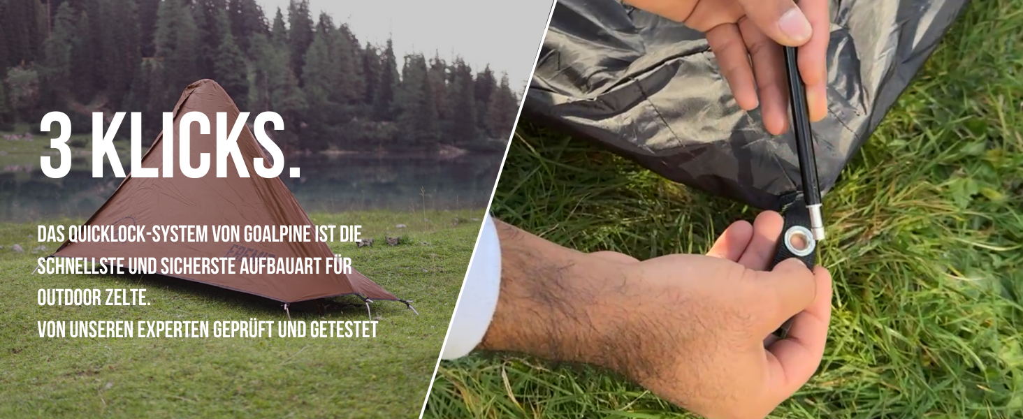 Намет GOALPINE Eremit для 1-2 осіб, водонепроникний 4000 мм, ультралегкий, 3-4 сезони, для туризму, гірських походів та велотуризму (коричневий)