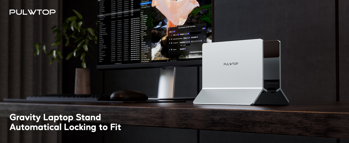 Підставка для ноутбука Vertikaler Laptop Ständer (алюміній) - універсальна, для MacBook, iPad, Tablet, Mac mini