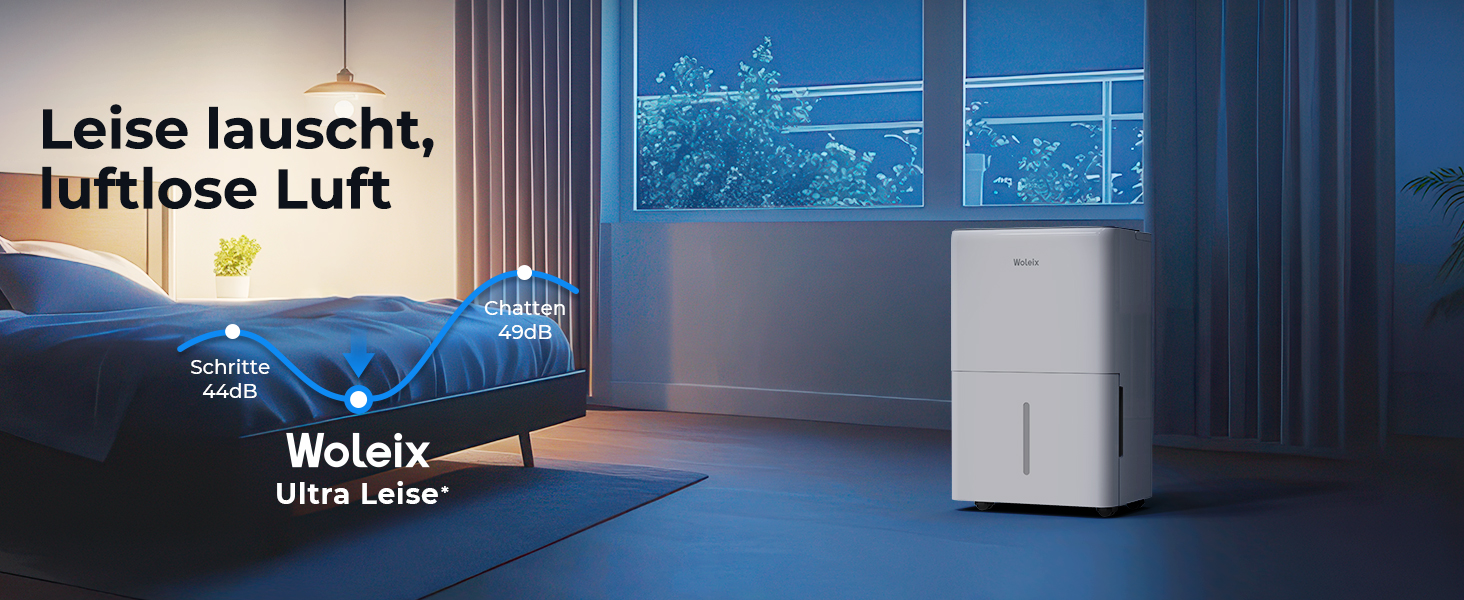 Електричний осушувач повітря 12L з таймером, для підвалів та приміщень до 122м³, з фільтром та 1м шлангом, 10 років гарантії, 50л/день