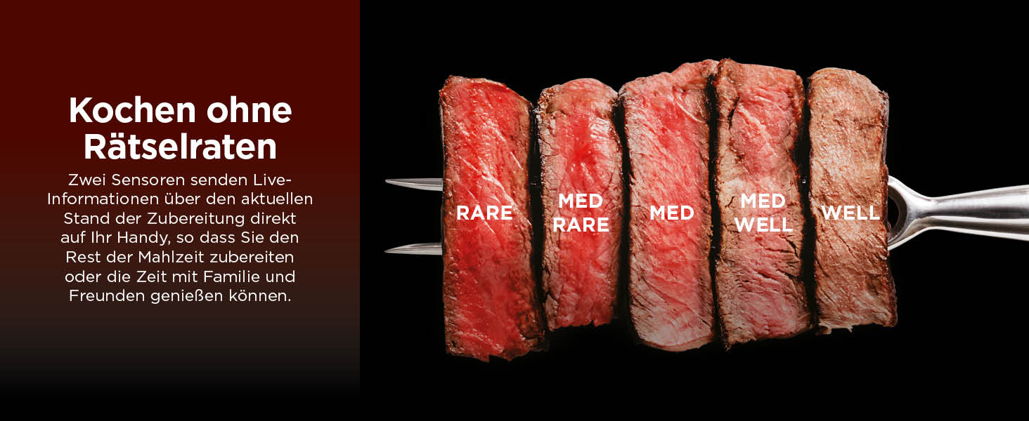 Бездротовий термометр Ninja ProChef для приготування їжі, гриля та Air Fryer, Bluetooth, 50м, водонепроникний