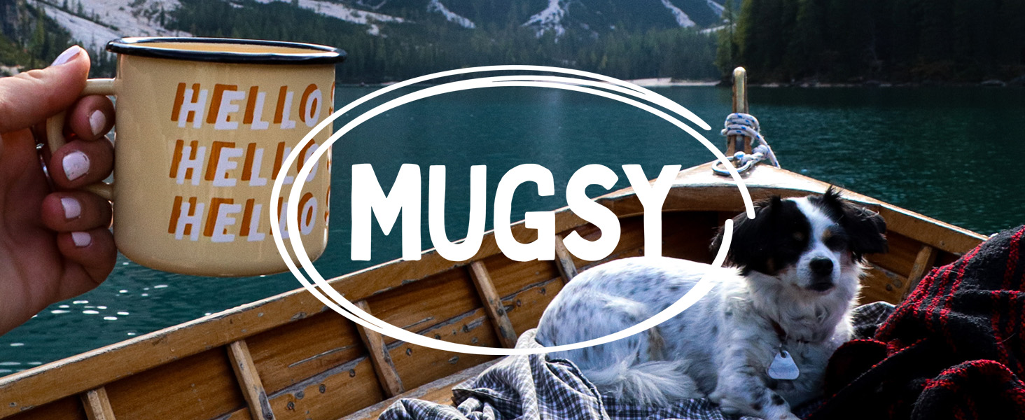 Кружка Mugsy I з нержавіючої сталі Wanderlust, ручка з карабіном, небитка, чашка для кемпінгу, сріблястий / сірий / 280 мл (нержавіюча сталь чорного кольору)