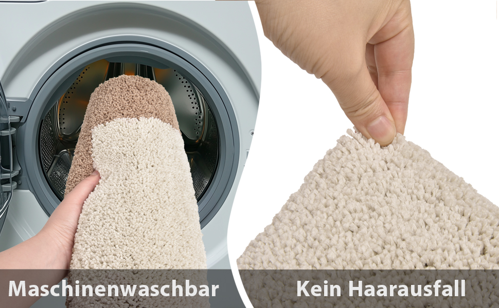 Килимок для ванної кімнати, неслизький, миючий, 76 x 150 см (Бежевий)