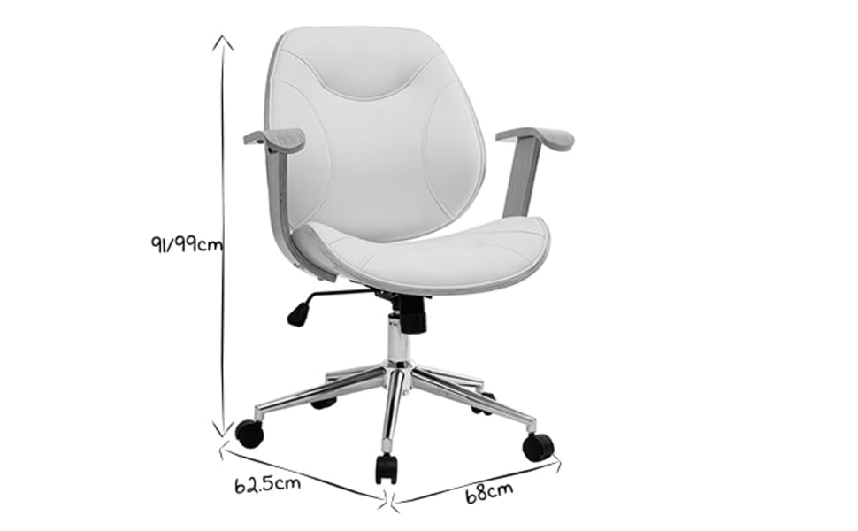 Офісне крісло Miliboo Yorke з світло-сірого матеріалу