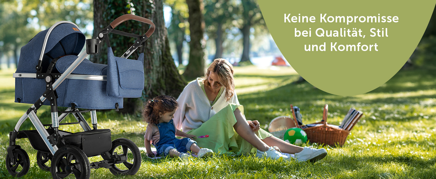 Дитяча коляска Bergsteiger Nizza 3 в 1 (Комплект) сірого кольору: автокрісло, шасі rose golden, люлька, прогулянковий блок + Isofix база