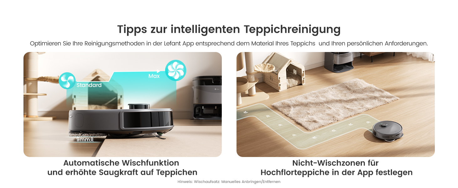 Робот-пилосос LEFANT M3 MAX: 6000Pa, вологе прибирання, лазерна навігація, антизаплутування, керування через додаток та Alexa, для тварин та килимів