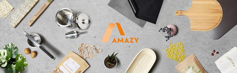 Кошик для гриля Amazy-піддон для барбекю з нержавіючої сталі з антипригарним покриттям для приготування овочів, риби і м'яса на вугіллі, газовому грилі або в духовці, 30 х 30 х 6 см, 30 х 30 х 6 см, підходить для приготування овочів, риби і м'яса на вугіллі, газовому грилі або в духовці.