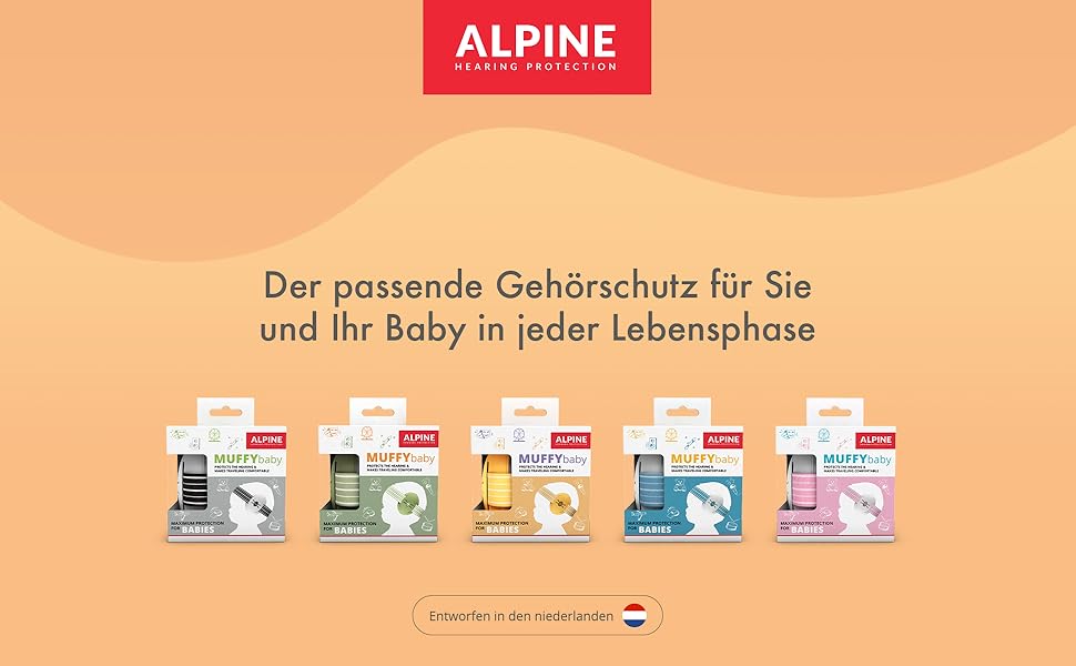 Захист вух Alpine Muffy Baby для немовлят до 36 місяців - Навушники з шумозаглушенням 23 дБ - Регульовані - Зелений