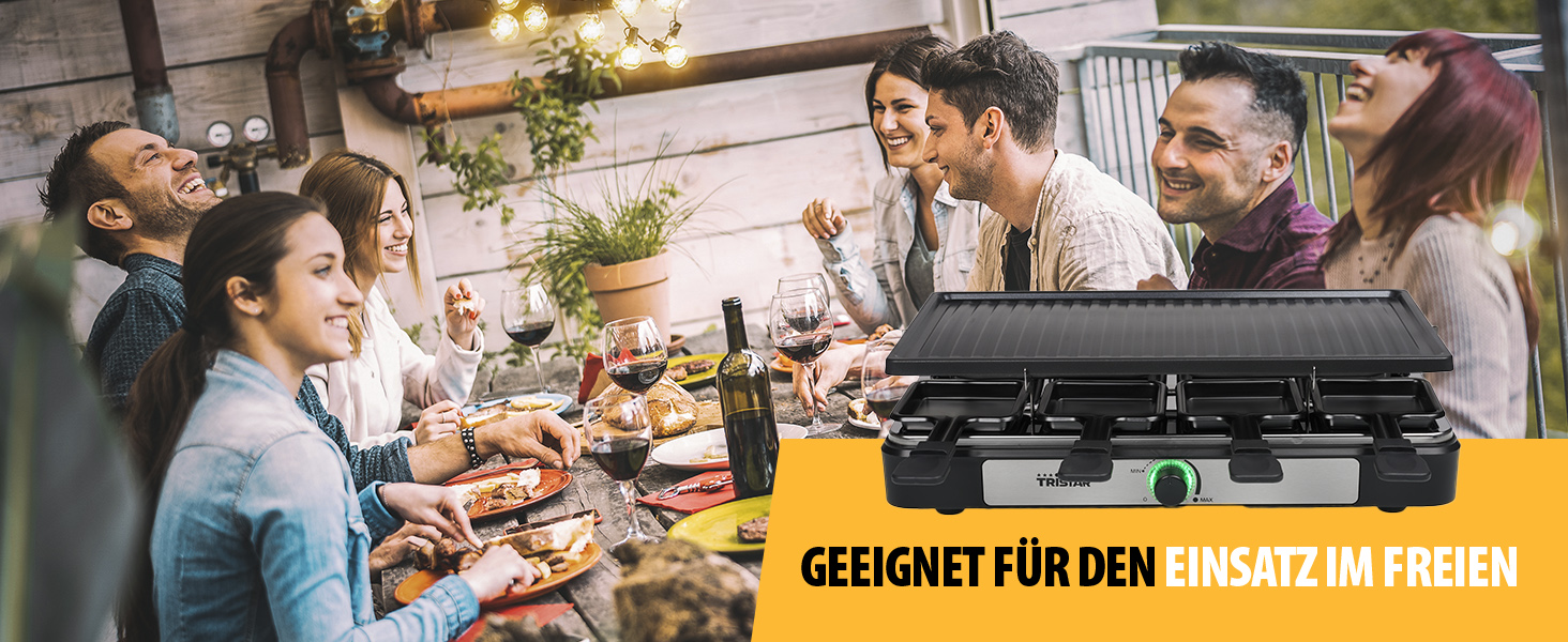 Ракле гриль Tristar RA-2746 на 8 осіб – чорний, 1400 Вт