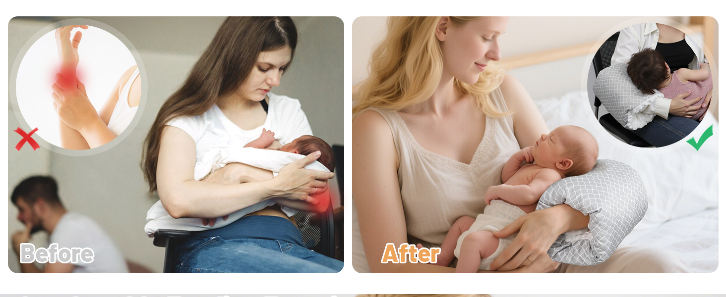 Подушка для годування Kakiblin Arm Still Kissen (біла хмара) - портативна, для підтримки рук та зручного годування немовлят