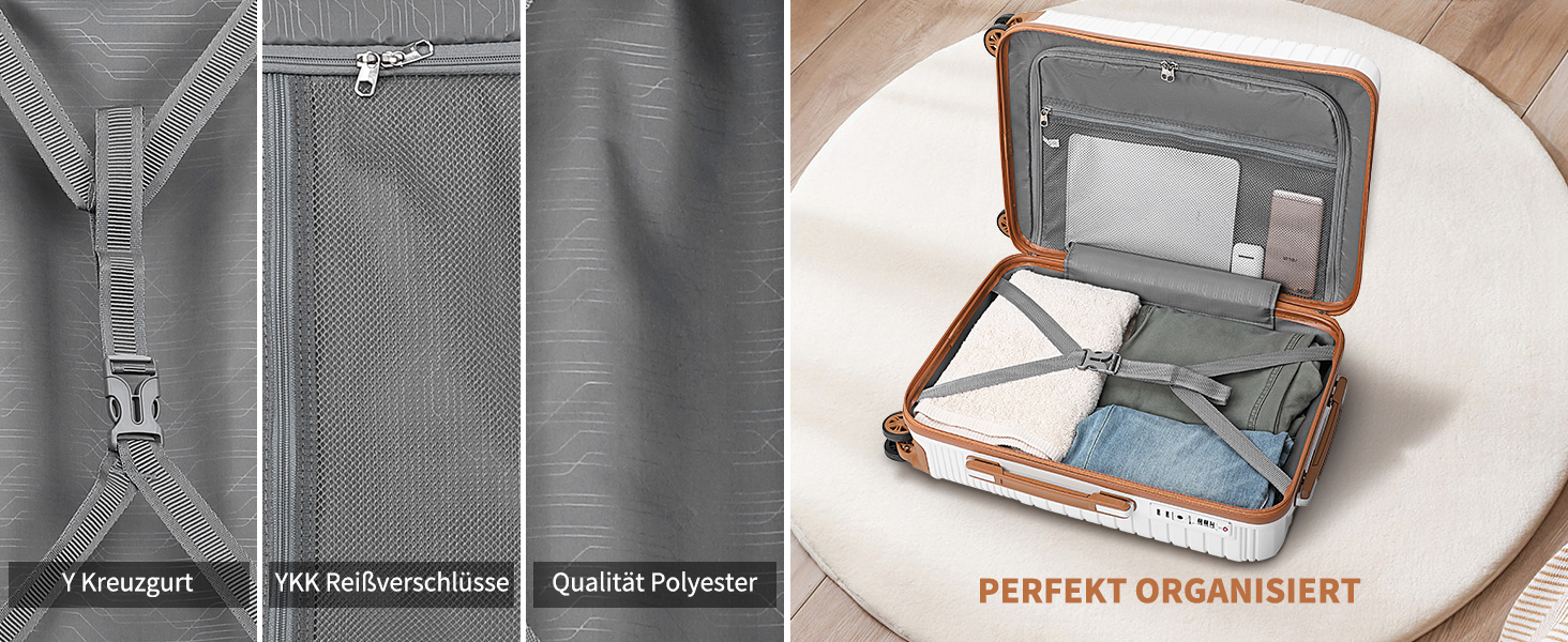 Набір валіз Sea Choice 4 в 1: S/M/L/XL, з жорстким корпусом, розширюваний, з TSA-замком, YKK блискавкою, темно-синій