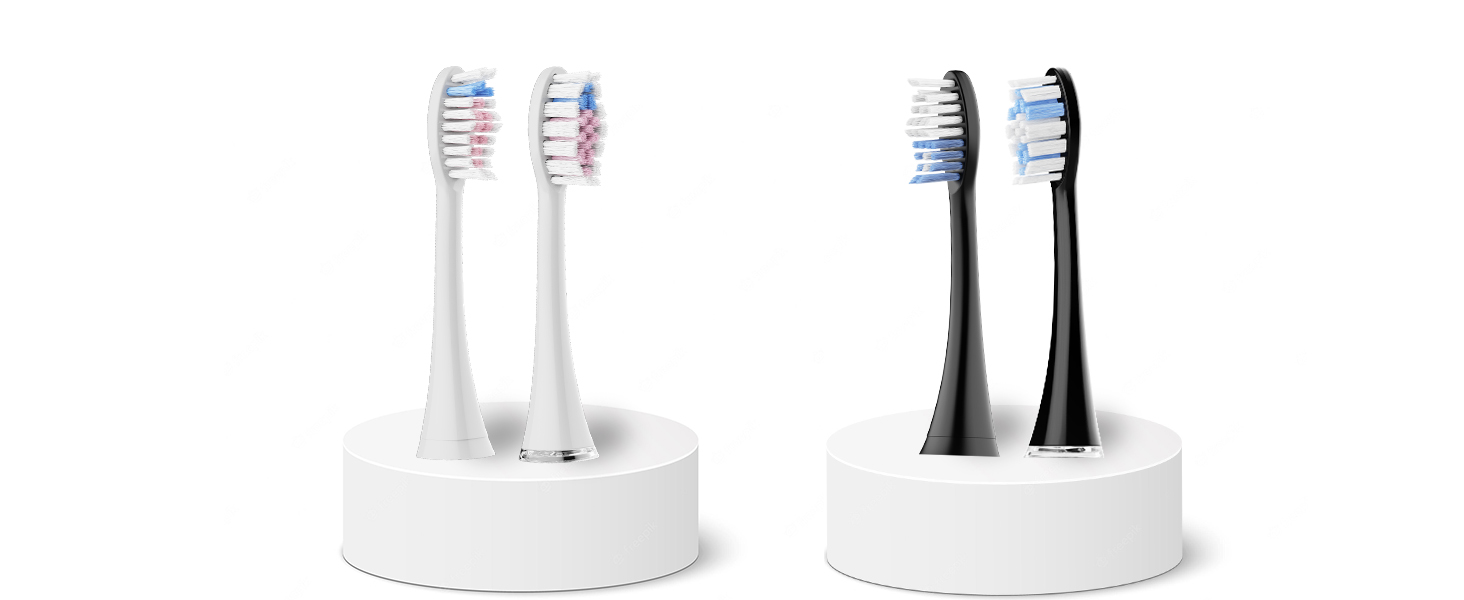 Електрична зубна щітка Tristan Auron – 55 000 вібрацій, 5 режимів, 60 днів роботи від акумулятора, компактна та тиха, з 2 насадками, для делікатного очищення зубів (червона) (Z - Bürstenköpfe)