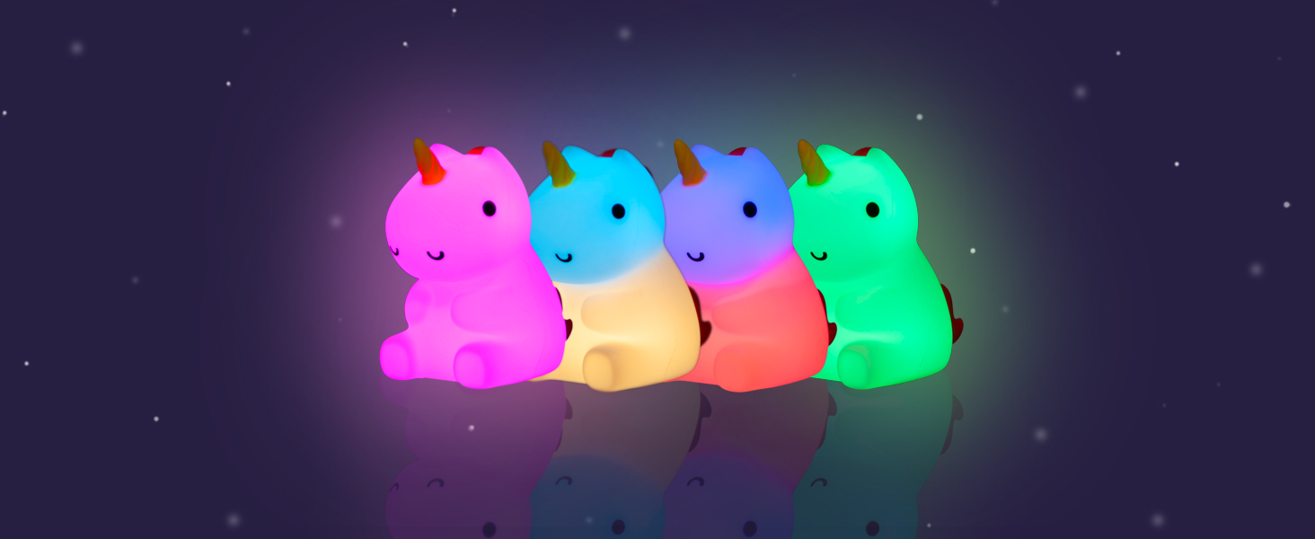 Дитячий LED нічник MegaLight (Maggy Magic) — RGB підсвітка, регулювання яскравості, сенсорне керування та звукові ефекти, USB, сертифікована іграшка для дітей та немовлят