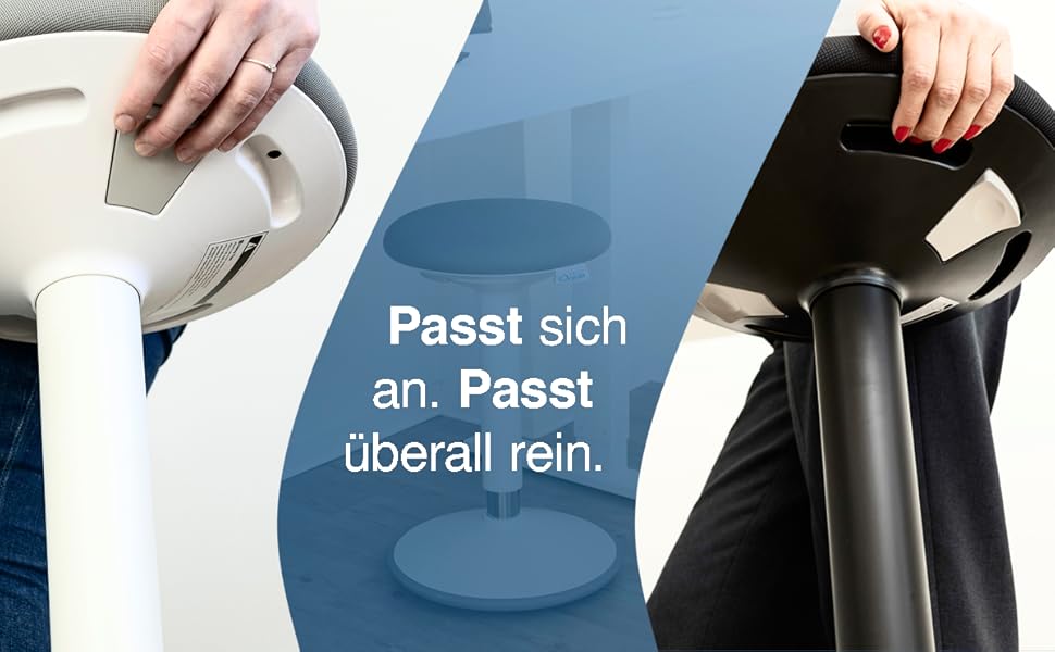 Ергономічний офісний стілець 2в1: стілець та підставка для ніг - регульована висота, для здорової спини, офіс (білий)