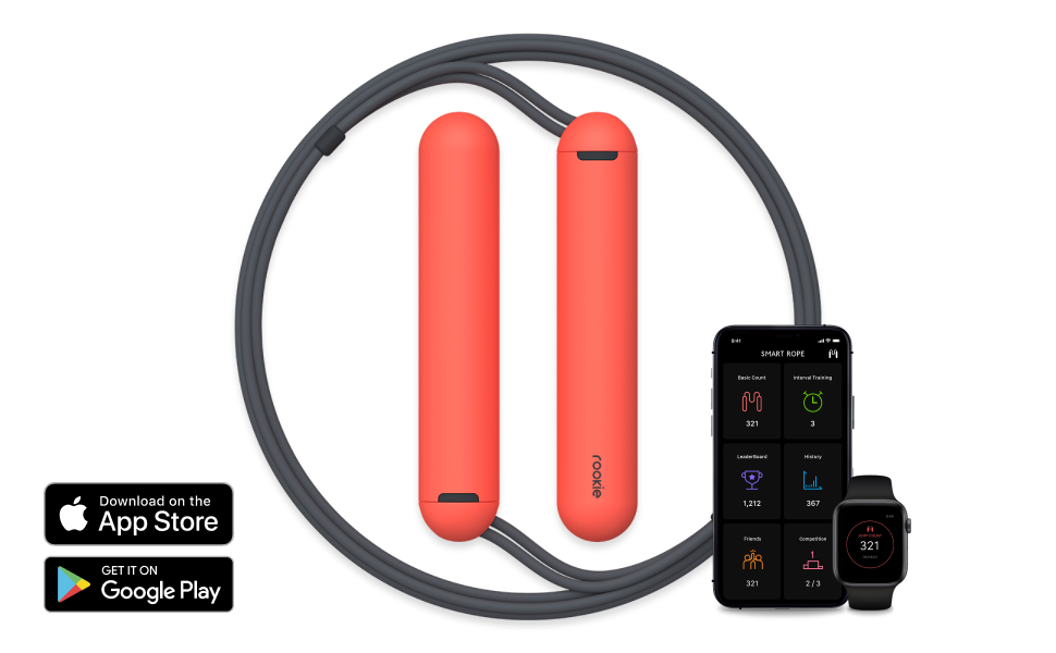 Стрибкова мотузка для новачків Tangram Smart Jump Rope (синя)