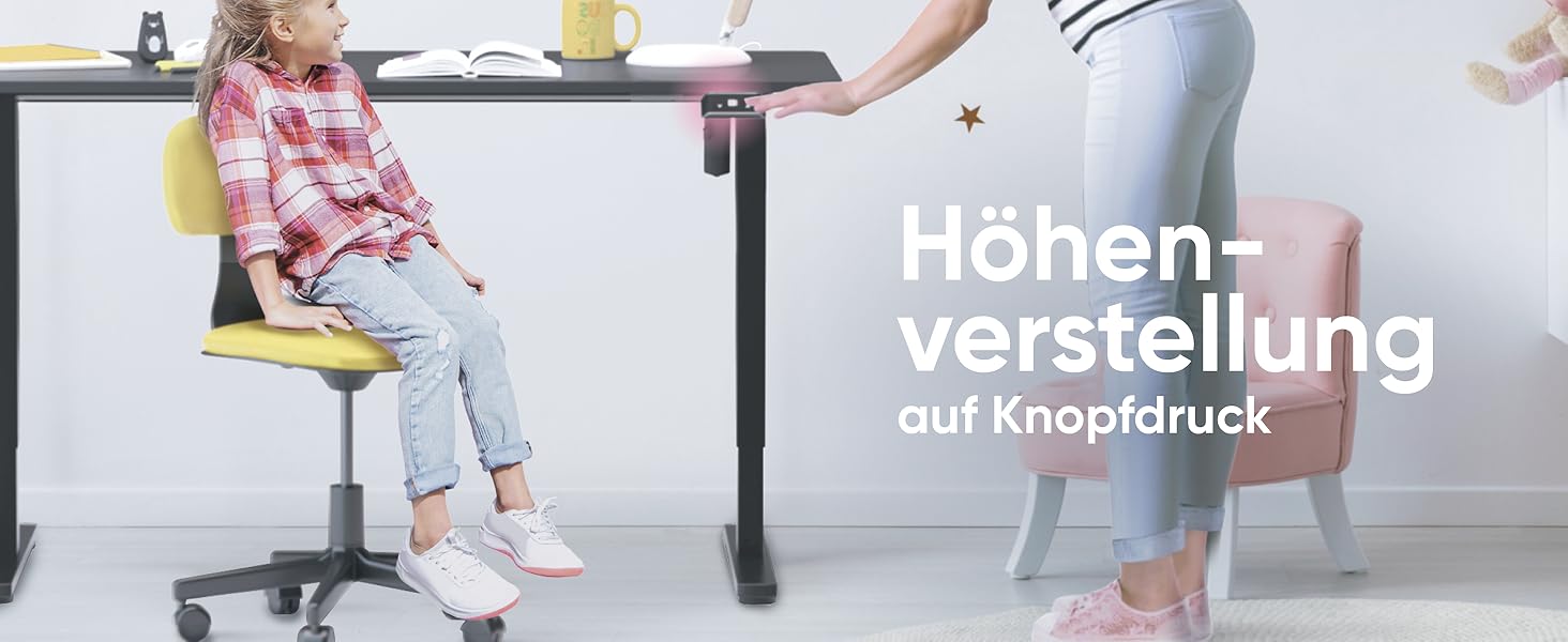 Електричний регульований стіл-рама ONKRON Wdt221e-b, чорний, для стільниць 120-170 см, до 70 кг